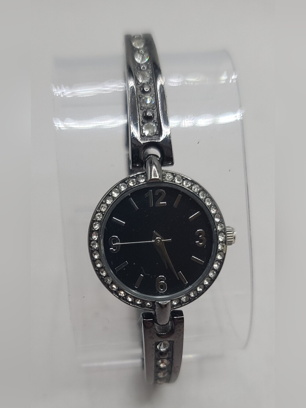 Women's Black Rhinestone Fashion Watch